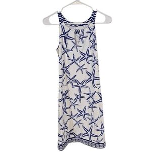 Barbara Gerwit Starfish Novelty Print Vacation Resortwear Nautical Dress